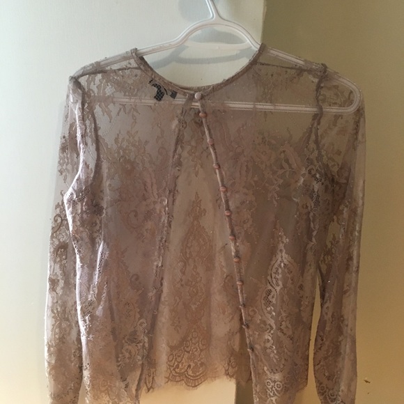 Sm Purple Lace Top from Dynamite - Picture 2 of 2